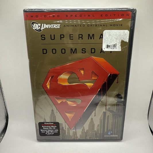 Superman Doomsday (DVD, 2008, 2-Disc Set, Special Edition) New & Sealed!