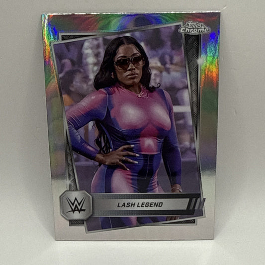 2025 TOPPS CHROME WWE LASH LEGEND SILVER REFRACTOR #139
