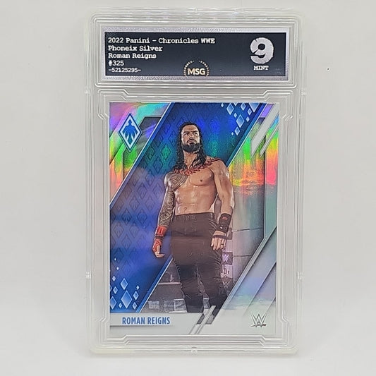 2022 Panini Chronicles WWE Silver #325 Roman Reigns Phoenix Graded 9 Mint