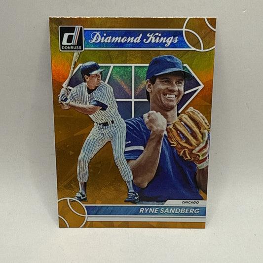 2023 Donruss #23 Ryne Sandberg Holo Orange Diamond Kings Chicago Cubs MLB Card