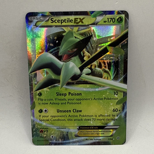 Pokémon TCG Sceptile-EX Ancient Origins 7/98 Holo Rare HP Collectible Card