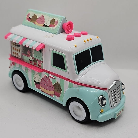 MAXX ACTION CUP CAKE TRUCK TOY FRICTION MOTOR LIGHTS & SOUNDS (RUBBER TIRES)