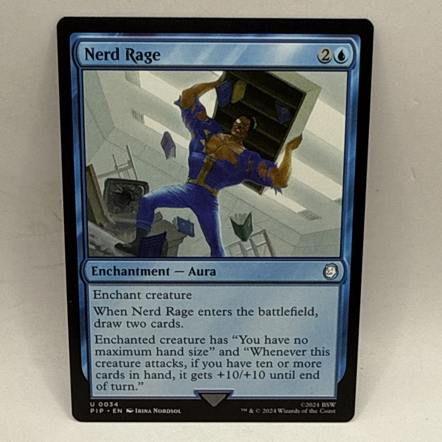 Nerd Rage - 34 - NM - Universes Beyond: Fallout - MTG Trading Card