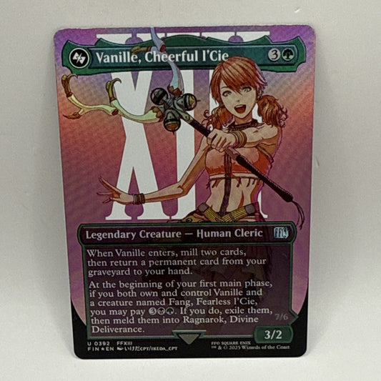 Vanille, Cheerful l'Cie (Borderless) Final Fantasy Foil Magic The Gathering Card