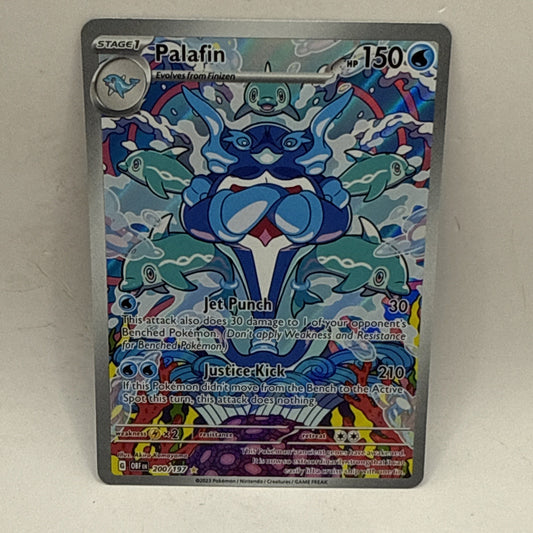 Pokémon TCG Palafin 200/197 Obsidian Flames Illustration Rare LP Card