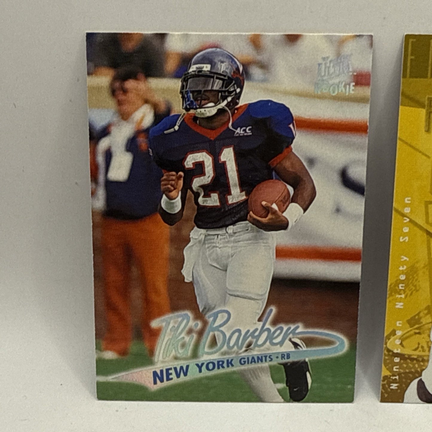 1997 Fleer Ultra Football Tiki Barber RC #175 Vintage NFL Trading Cards