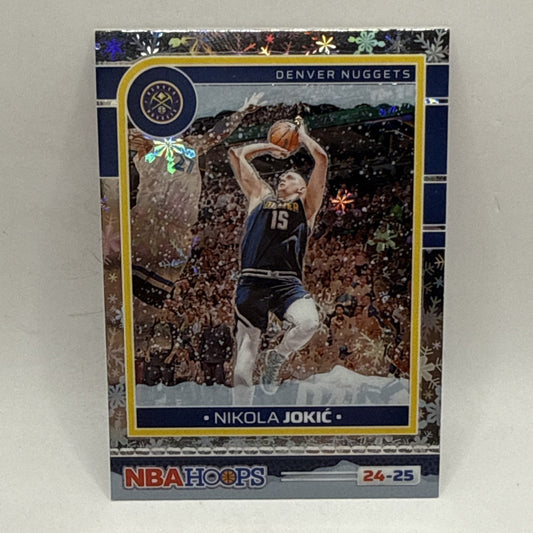 2024-25 NBA Hoops Nikola Jokic Silver Snowflake Prizm #12 Denver Nuggets