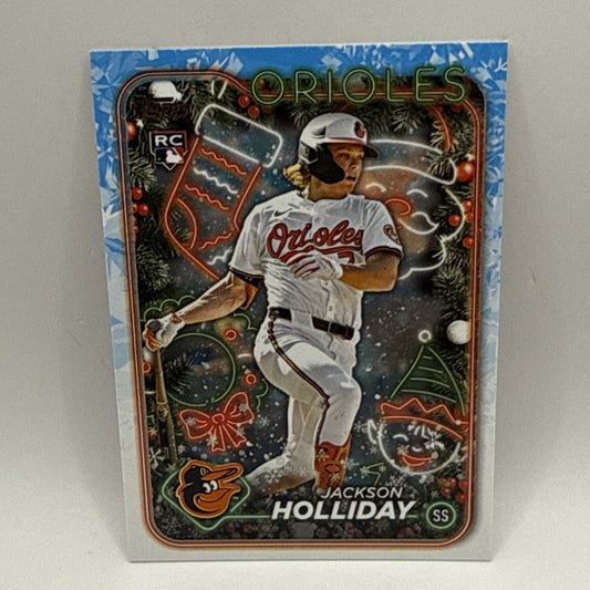 2024 Topps Holiday Jackson Holliday RC Baltimore Orioles Rookie #H50