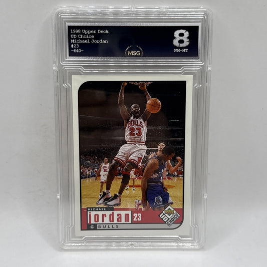 1998-99 Upper Deck UD Choice Preview - Michael Jordan #23 Graded 8 NBA Bulls
