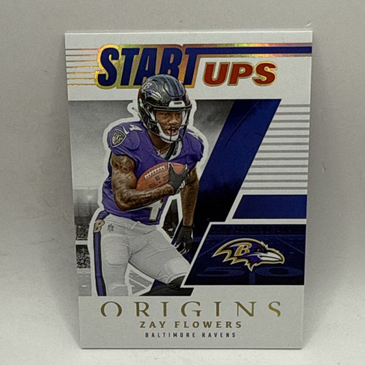 Zay Flowers 2023 Panini Origins Start-Ups RC B #SU-13 Baltimore Ravens