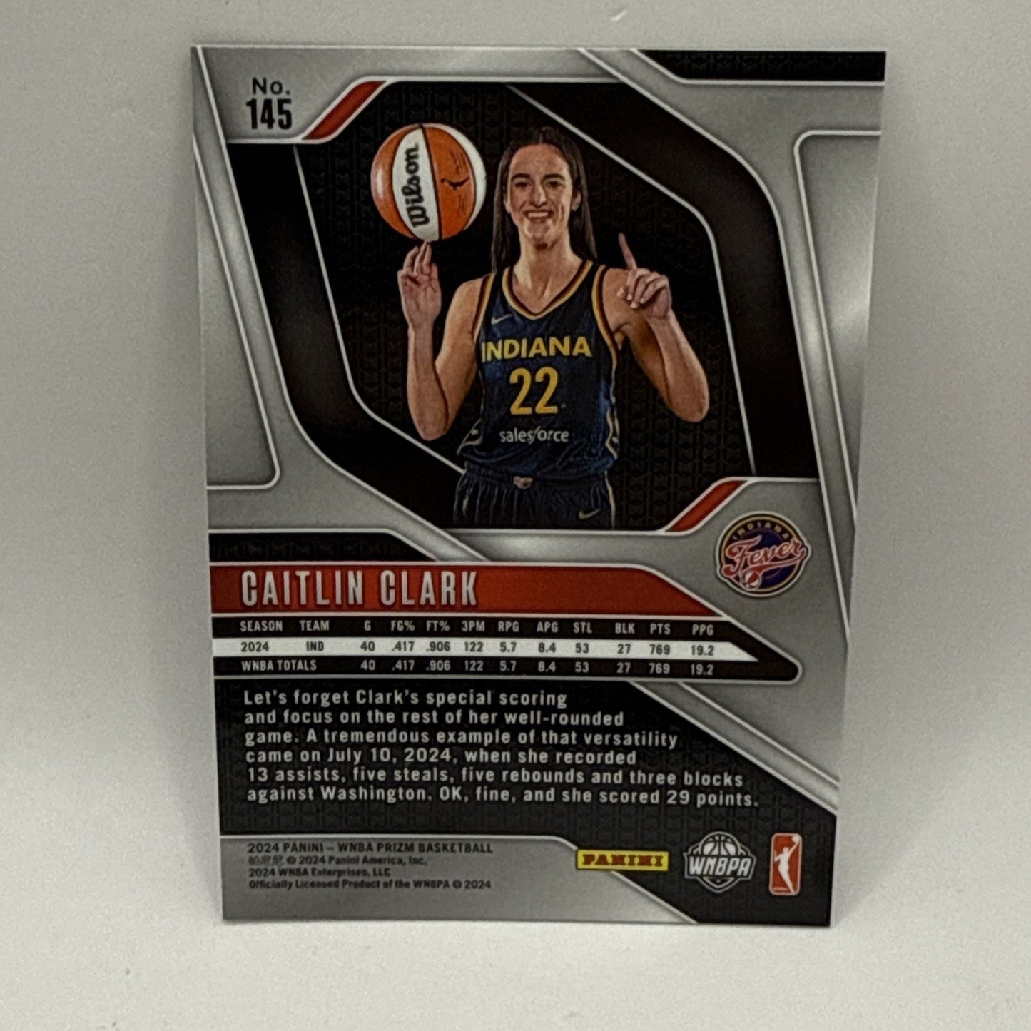2024 Panini Prizm WNBA - Caitlin Clark #145 (RC) Rookie Card