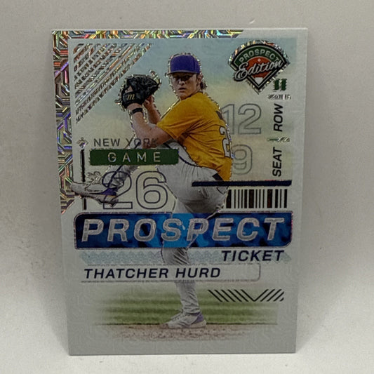 2024 Panini Prospect Edition Mojo Prizm /25 Thatcher Hurd #183 MLB New York