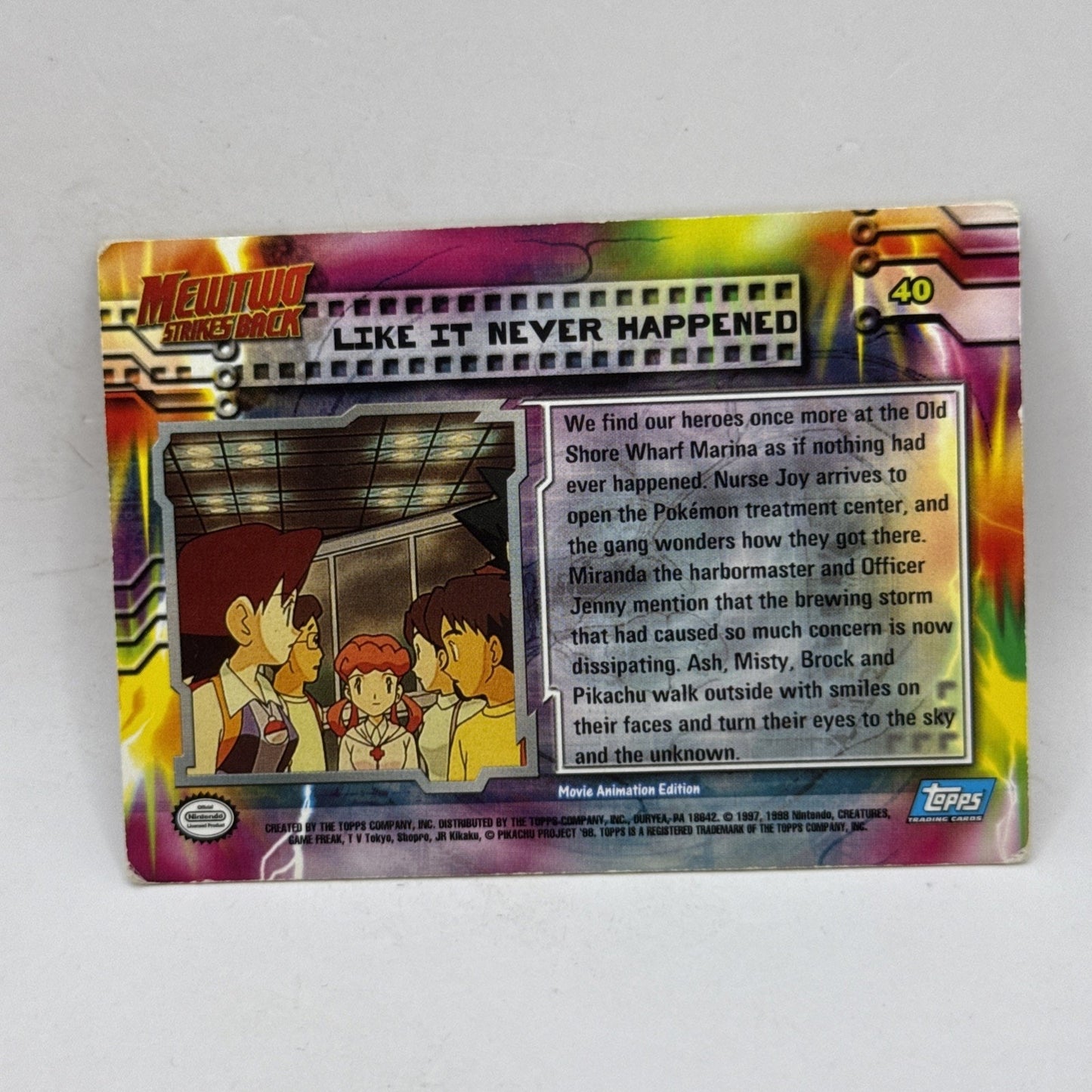 Pokémon TCG Like It Never Happened Pokemon Topps Mewtwo Strikes Back Blue Logo
