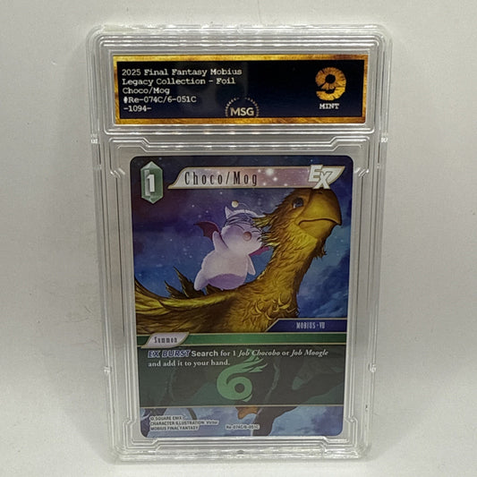 Choco/Mog Foil - Re-074C/6-051C - Final Fantasy TCG Graded 9 Mint Card