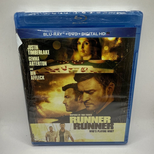 Runner Runner (Blu-Ray, DVD 2013) Ben Affleck, Justin Timberlake - New, Sealed!
