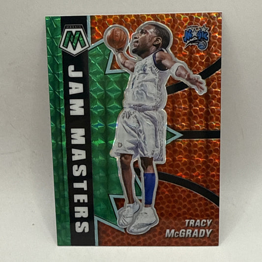 2020-21 Mosaic Tracy McGrady Jam Masters Green Prizm #18 NBA Magic
