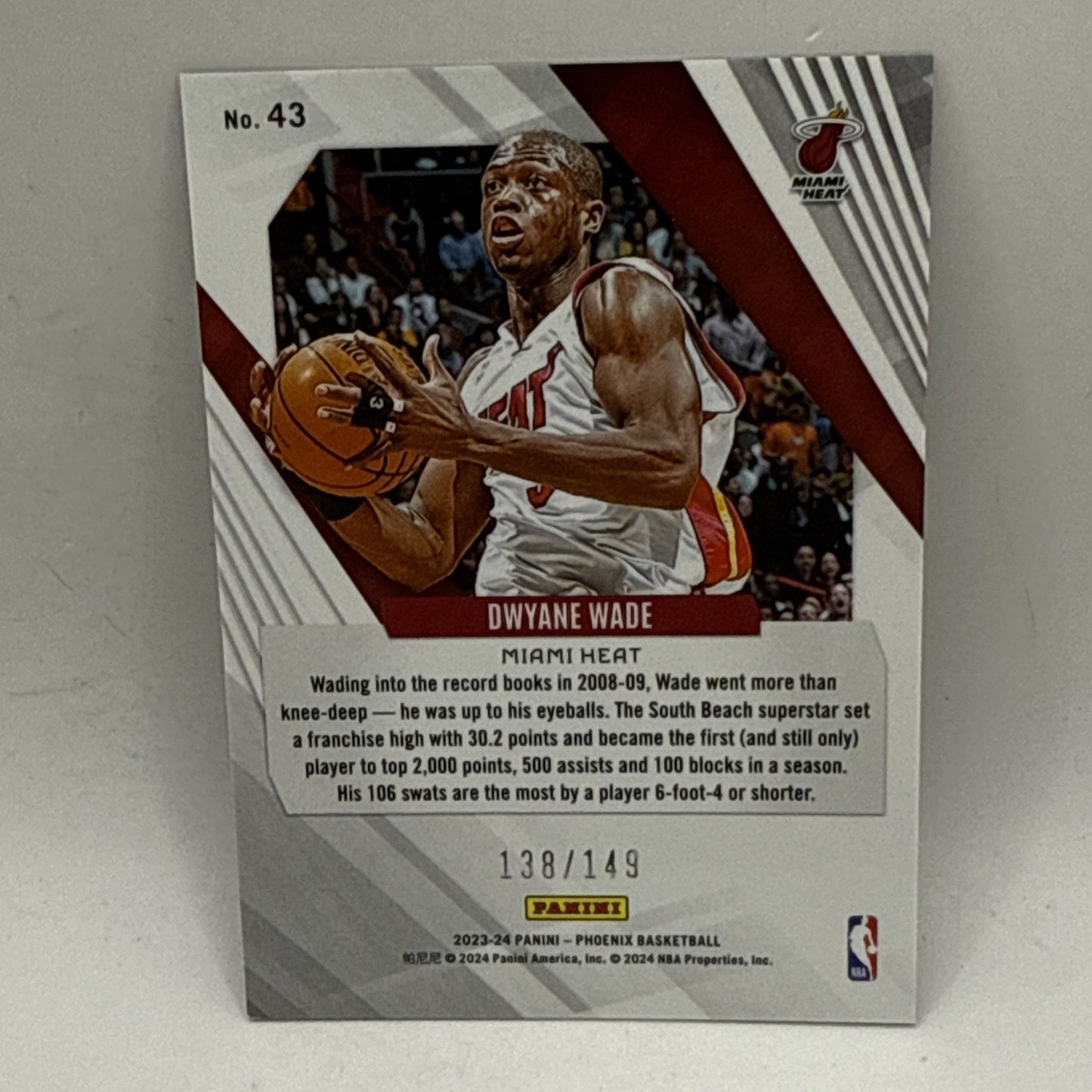 2023-24 Panini Pheonix - Dwayne Wade Green Ice /149 #43 Miami Heat