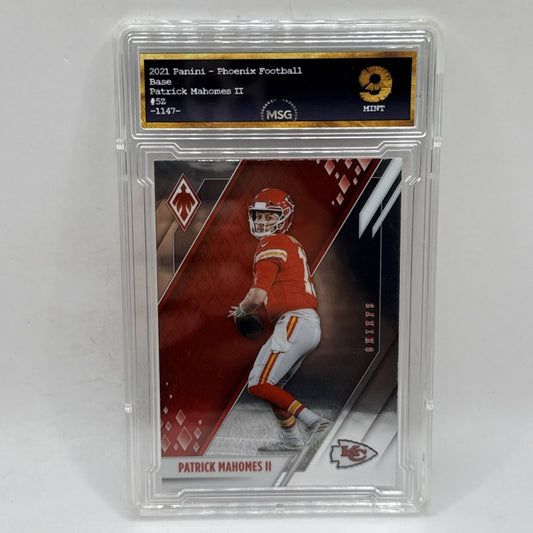 2021 Panini Phoenix Patrick Mahomes II Kansas City Chiefs #57 Graded 9 Mint