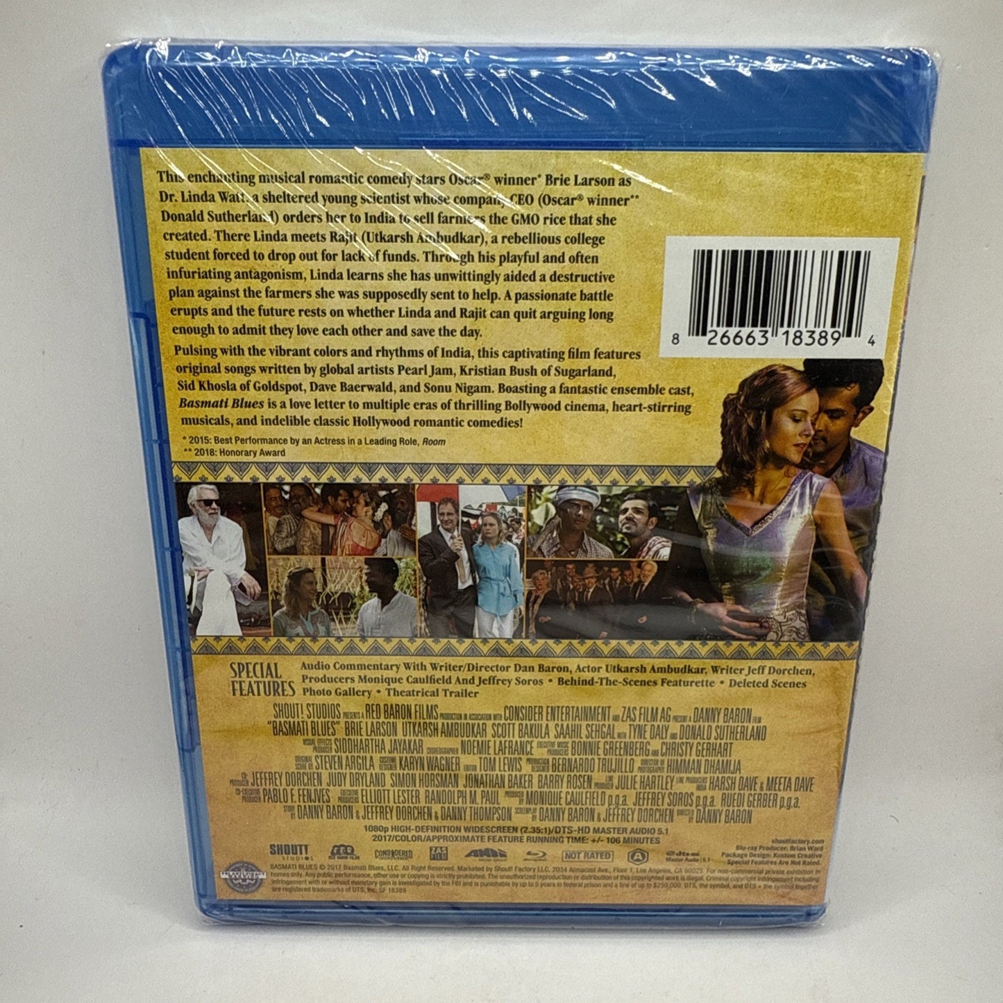 Basmati Blues (Blu-ray) NEW & SEALED! Movie - Brie Larson