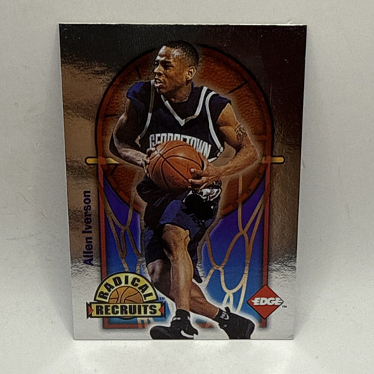 1996 Collector's Edge Rookie Rage Radical Recruits Allen Iverson /6750 - 76ers