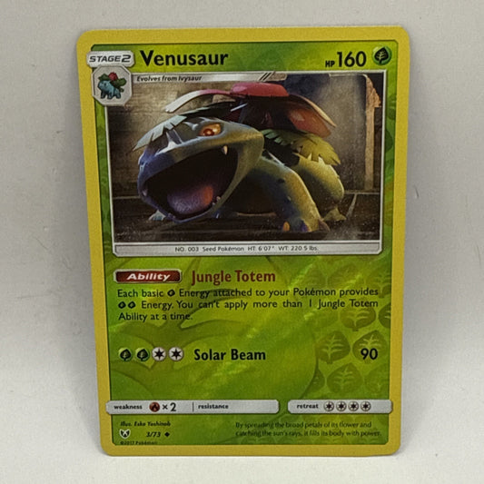 Venusaur | 3/73 | Uncommon | Reverse Holo | Shining Legends | Pokemon LP TCG