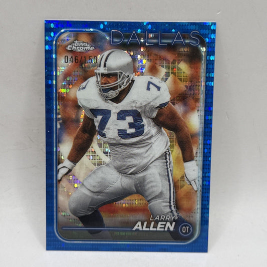 2024 Topps Chrome Blue Sonar Refractor /150 Larry Allen #58 HOF