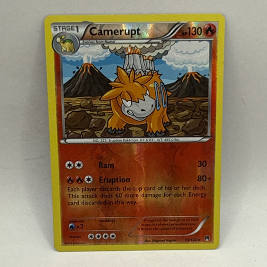 Pokemon - Camerupt Reverse Holo 13/122 XY BREAKPoint English Card HP Tcg