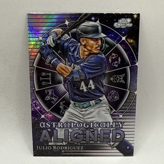 Julio Rodriguez 2024 Topps Chrome Cosmic Astrologically Aligned Refractor #AA-10