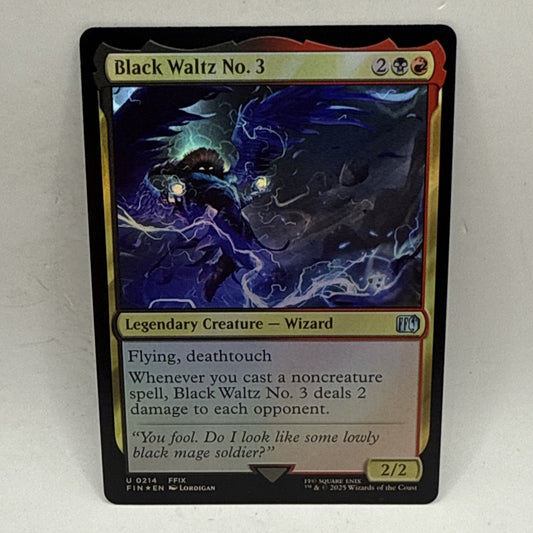 MTG Magic The Gathering Black Waltz No. 3 Foil FIN Rakdos Wizard Final Fantasy