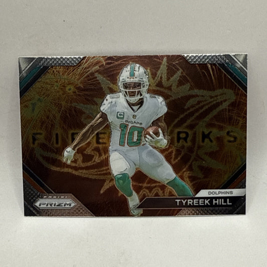 Tyreek Hill 2023 Panini Prizm Fireworks Insert #F-20 Miami Dolphins