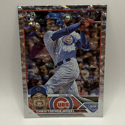 2023 Topps Series 1 CHRISTOPHER MOREL Collectors Super Box Silver Foil Board RC