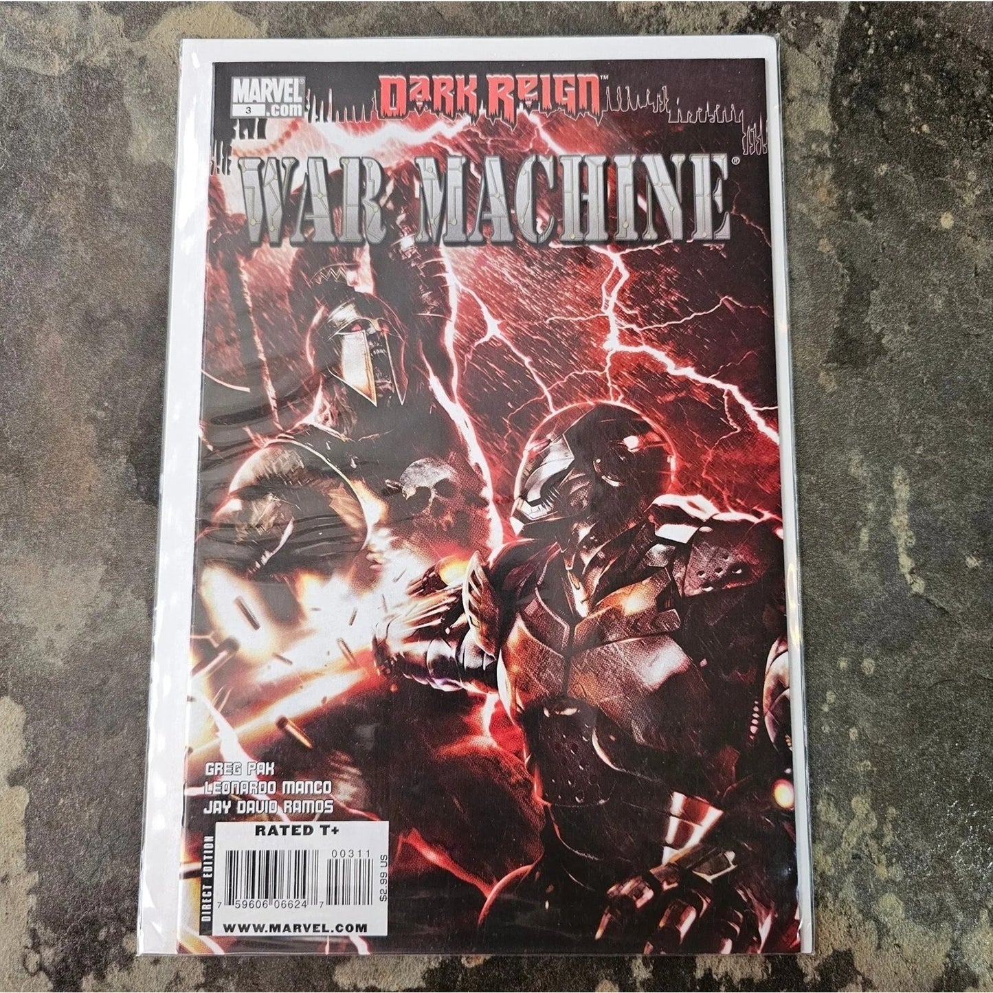 2010 Marvel Comics: DARK REIGN WAR MACHINE #3 | Rated T+ Comic Book