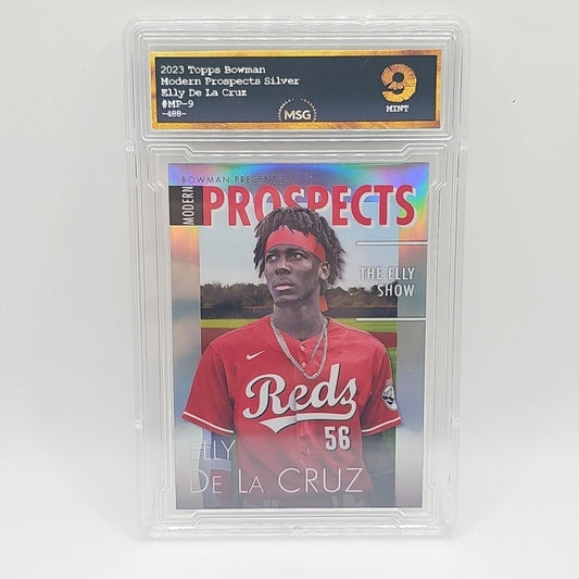 2023 Bowman Presents Modern Prospects Refractor – Elly De La Cruz #MP-9 Graded 9