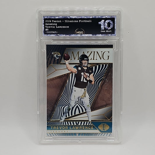 2024 Illusions Football Trevor Lawrence #8 Amazing Insert Graded 10 Gem Mint