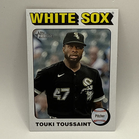 2024 Topps Heritage - White Border #441 Touki Toussaint MLB White Sox