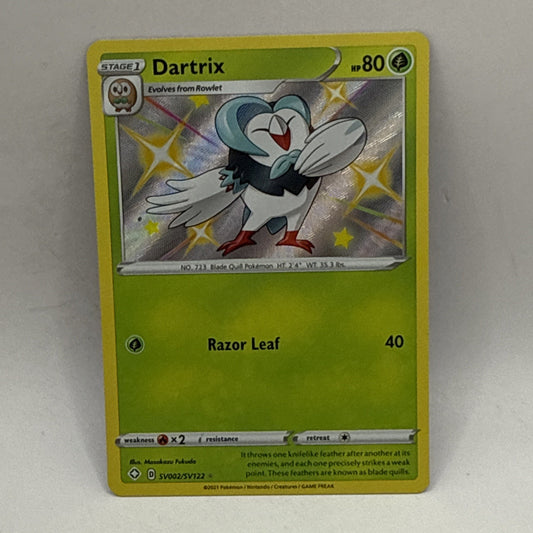 Dartrix SV002/SV122 Pokemon TCG Shining Fates Shiny Vault #DARTRIX English LP