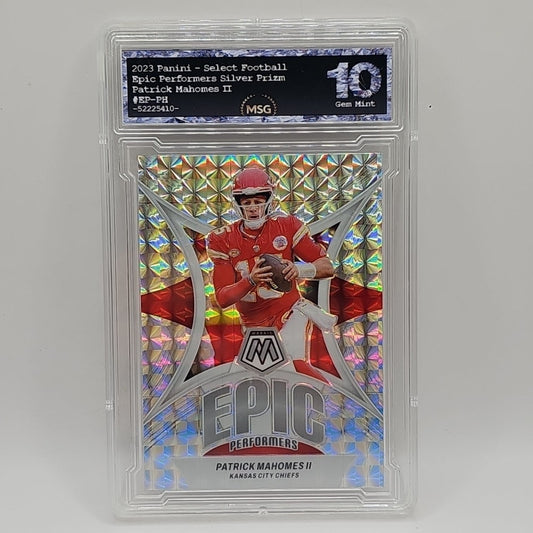 2024 Mosaic Patrick Mahomes Epic Performers Silver Mosaic Prizm #EP-PH Graded