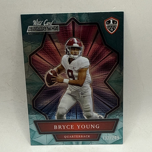2021 Wild Card Alumination NIL Collegiate Aqua BRYCE YOUNG RC #ANBC-7 /249 SP