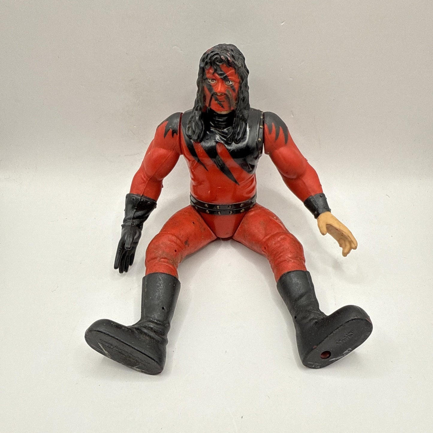 KANE WWE WWF Action Wrestling Toy Figure 1998 Jakks Pacific Titan Sports 6" Tall