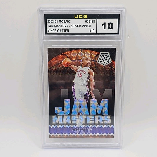 2023-24 Panini Mosaic #19 Vince Carter Jam Masters Silver Prizm Graded 10 NBA