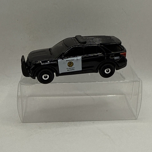 MATCHBOX 2023 FORD POLICE INTERCEPTOR UTILITY SAN DIEGO POLICE 1:64 SCALE