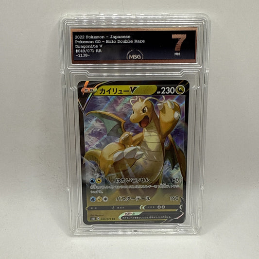 Dragonite V 049/071 RR Pokemon Go s10b SWSH Japanese Pokemon Graded 7 NM
