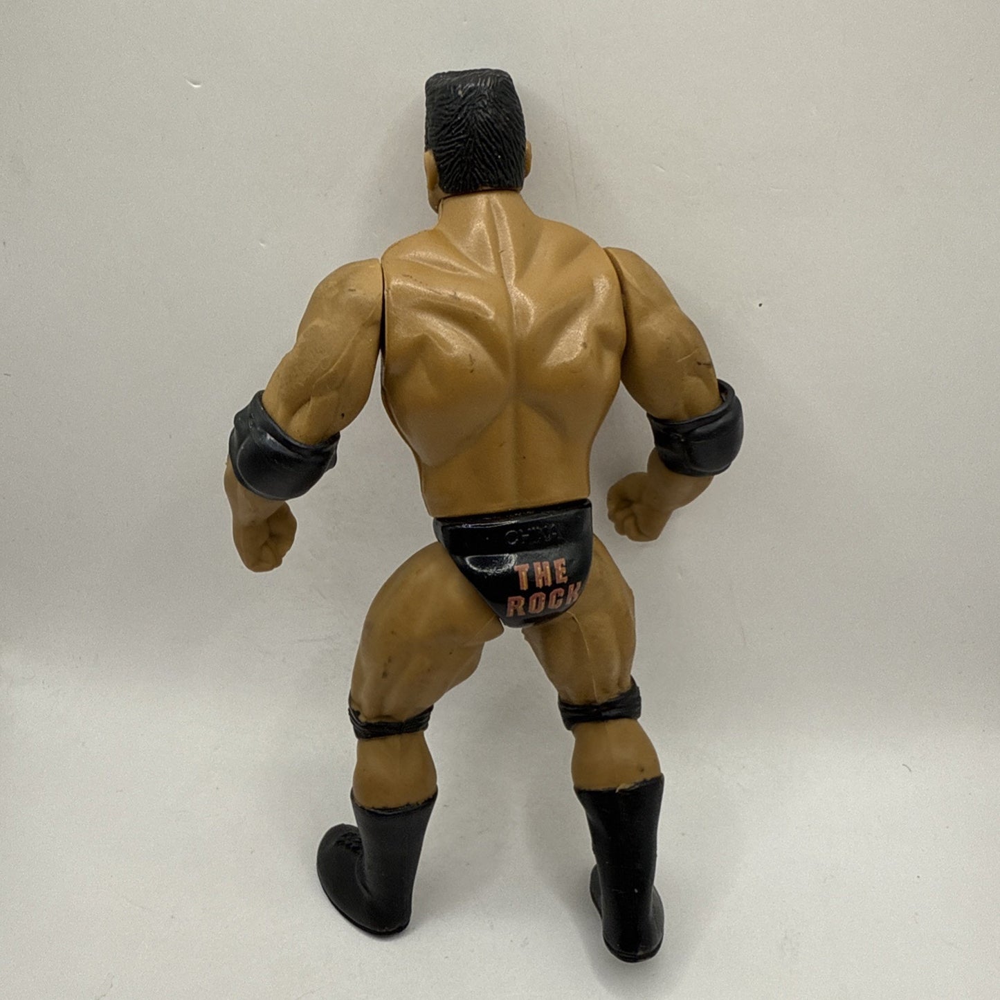 The Rock WWF Wrestling Action Figure Dwayne Johnson 1996 Jakks Pacific Elbow