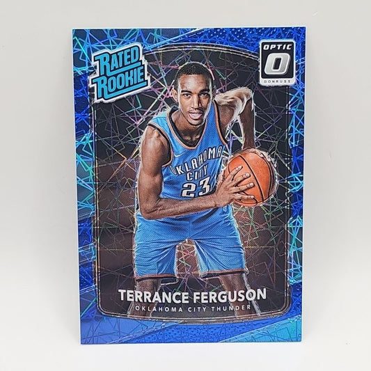 2017-18 Donruss Optic Blue Velocity #180 Terrance Ferguson RR Rookie Thunder