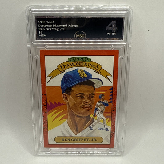 1990 Donruss - Diamond Kings Ken Griffey Jr #4 Vintage Graded 4 MLB Mariners