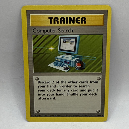 Computer Search 71/102 - RARE - VINTAGE WOTC POKEMON CARD - Base Set - HP