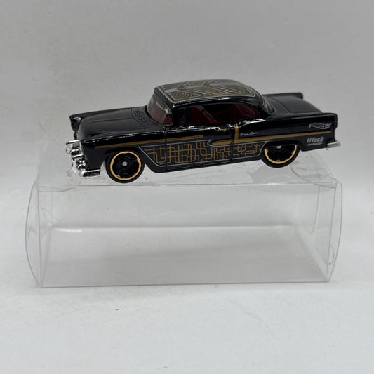 Hot Wheels 1955 Chevy Chevrolet Bel Air Black 1/64 Scale 2025 Diecast Car