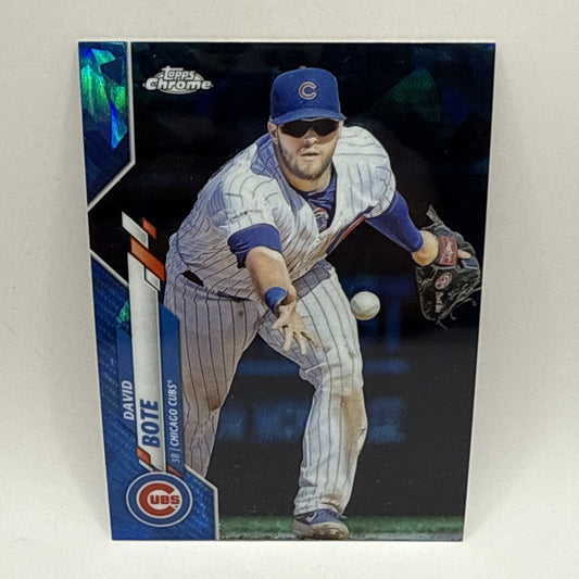 2020 Topps Chrome Sapphire Edition David Bote #311 Chicago Cubs MLB Card
