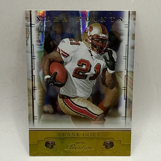 2008 PLAYOFF PRESTIGE XTRA POINTS GOLD #84 FRANK GORE /250 NFL 49ers