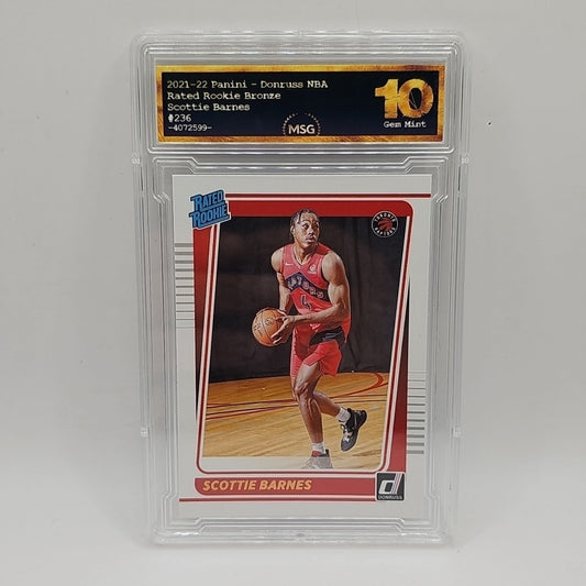 2021-22 Panini Donruss - Rated Rookie Scottie Barnes #236 Choice (RC) Graded 10